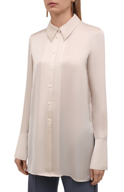 Рубашка LOW CLASSIC бежевого цвета по цене 27400 руб., арт. L0W21FW_SH08CR, фото 3 Рубашка LOW CLASSIC, арт. L0W21FW_SH08CR, фото 3