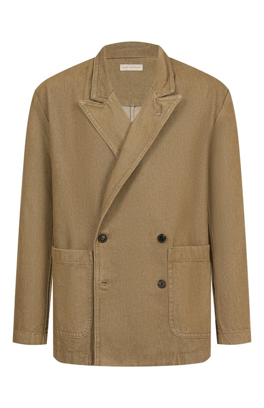 Хлопковый пиджак Dries Van Noten 020730-2385-104 Бежевый 020730-2385-104
