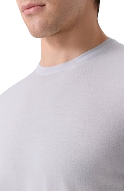 Шерстяной джемпер CORNELIANI светло-серого цвета по цене 59000 руб., арт. 26M525-2625126, фото 5 Шерстяной джемпер CORNELIANI, арт. 26M525-2625126, фото 5