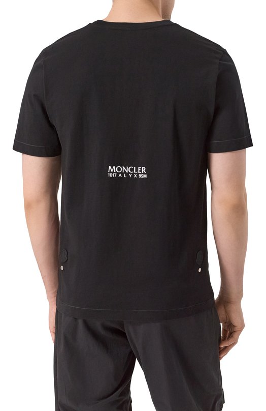 Хлопковая футболка 6 Moncler x 1017 Alyx 9SM Moncler Genius 8C00001/M2780/999 Чёрный  8C00001/M2780/999 Фото 4