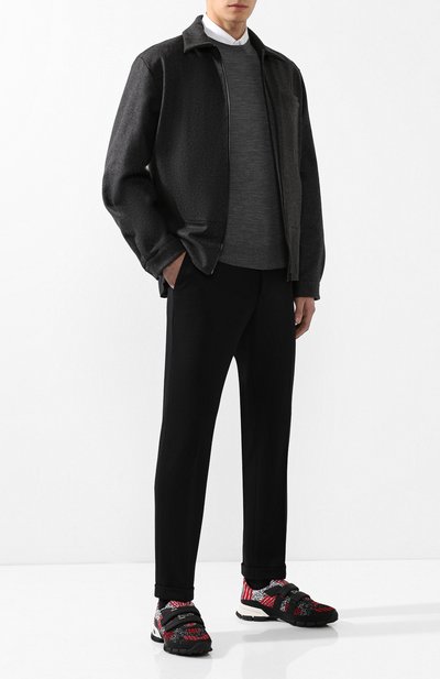 Комбинированные кроссовки PRADA, арт. 4O3219-2OB5-F022C, фото 2