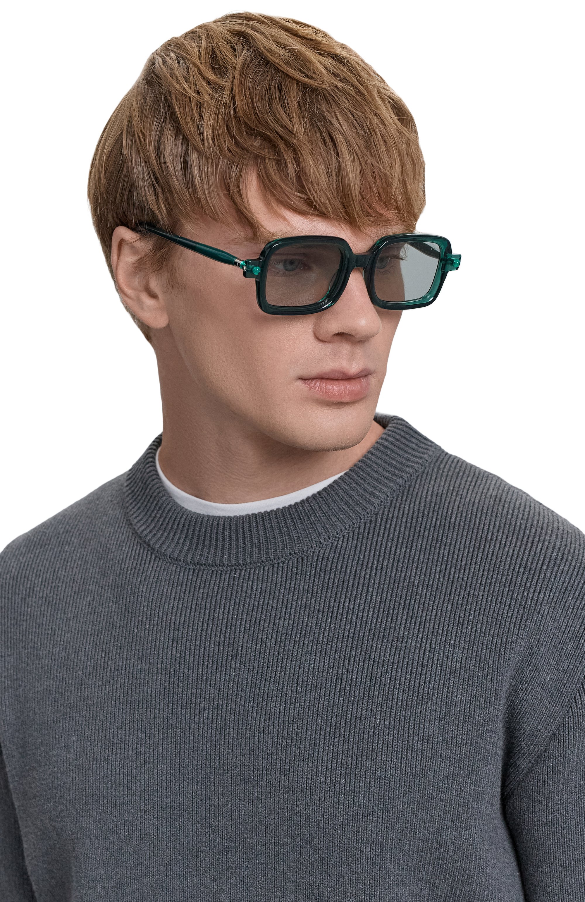 Солнцезащитные очки KUB0RAUM зеленого цвета по цене 78850 руб., арт. P2 HB, фото 2 Солнцезащитные очки KUB0RAUM, арт. P2 HB, фото 2