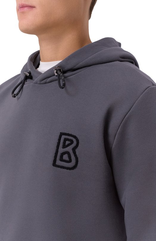 Хлопковое худи Bogner 88117497 Серый  88117497 Фото 5