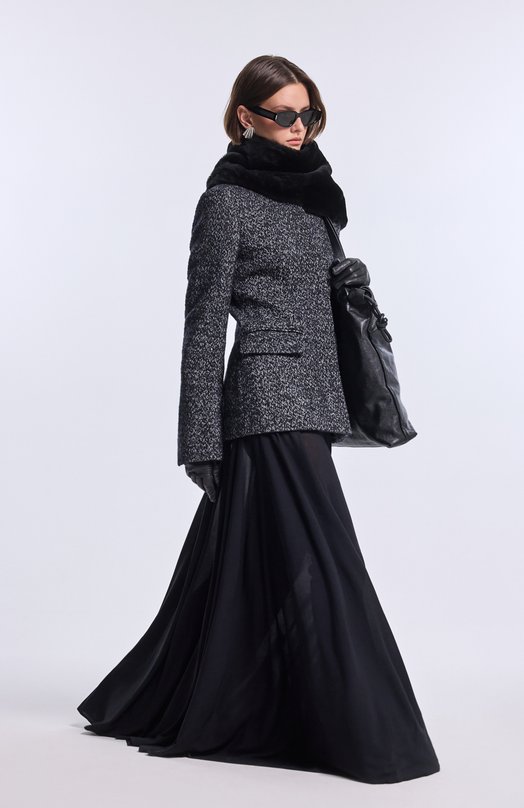 Платье из вискозы Alaia AA9R2800K061B Чёрный  AA9R2800K061B Фото 5