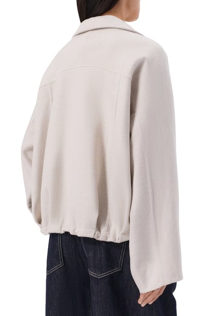 Шерстяная куртка BRUNELLO CUCINELLI светло-бежевого цвета по цене 396000 руб., арт. MD565B3F06, фото 4 Шерстяная куртка BRUNELLO CUCINELLI, арт. MD565B3F06, фото 4