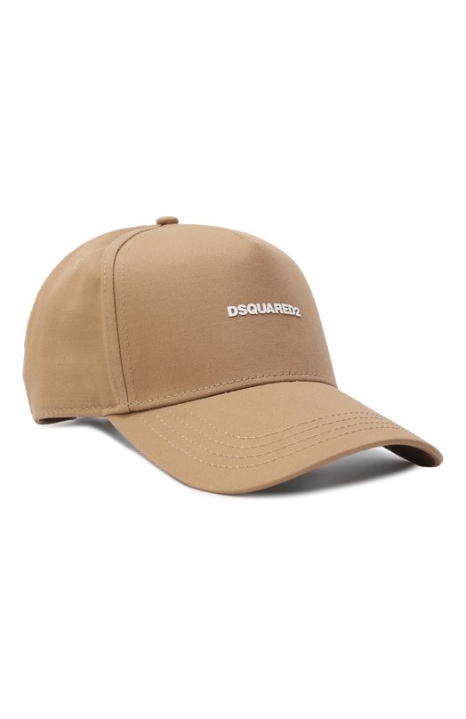 Хлопковая бейсболка Dsquared2 BCM0603/05C00001 Бежевый BCM0603/05C00001