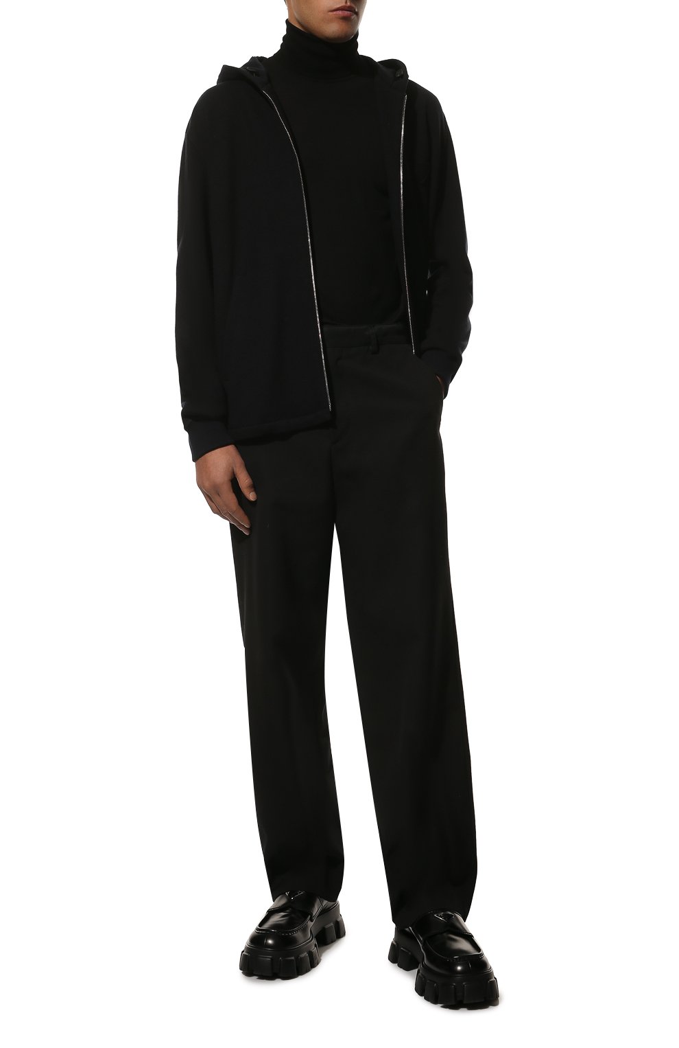 Толстовка из кашемира и шерсти PRADA, арт. SGB838-1Y5T-F0008-212, фото 2