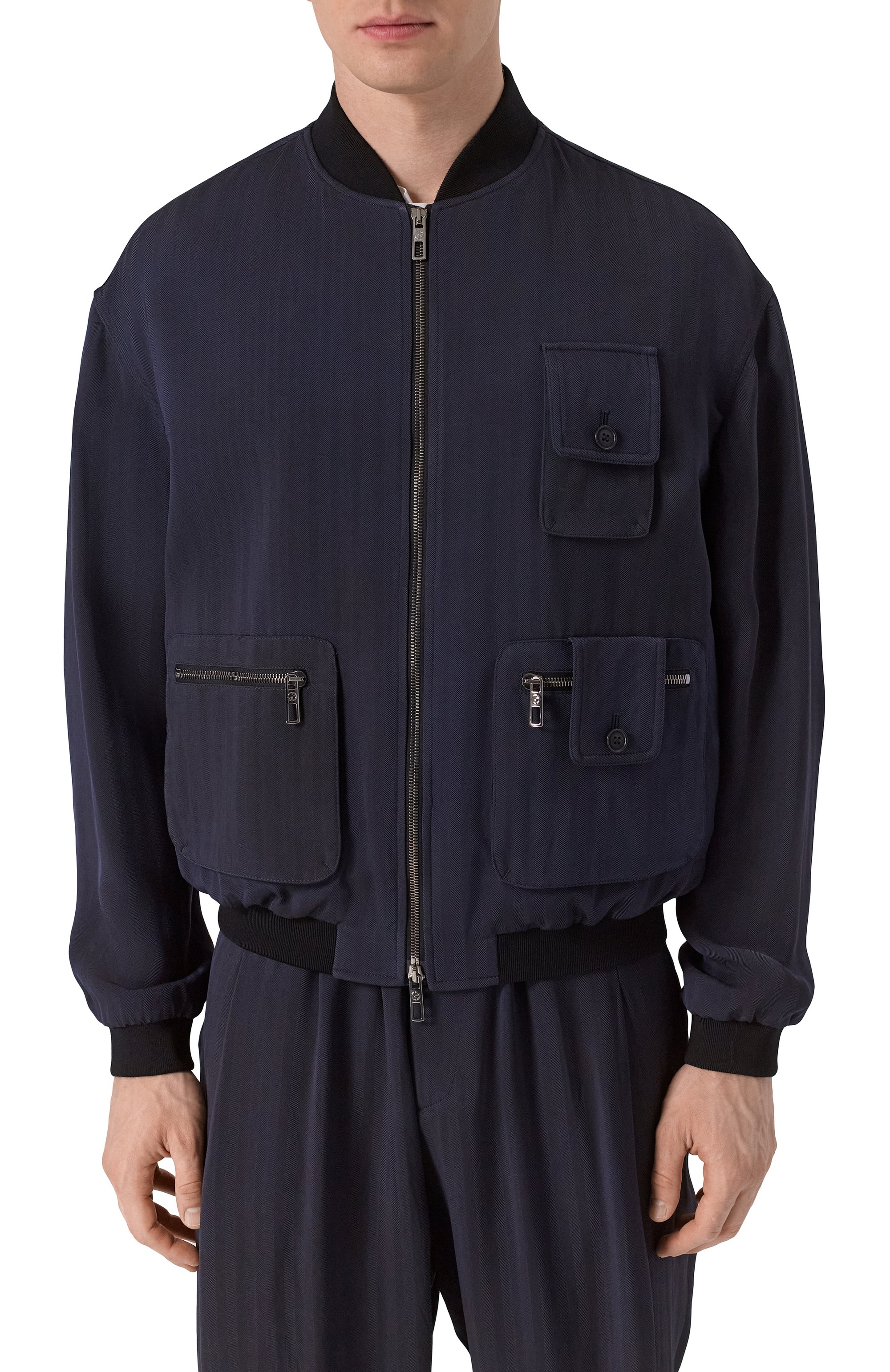 Бомбер из вискозы GIORGIO ARMANI, арт. GM001345/TE11818, фото 3