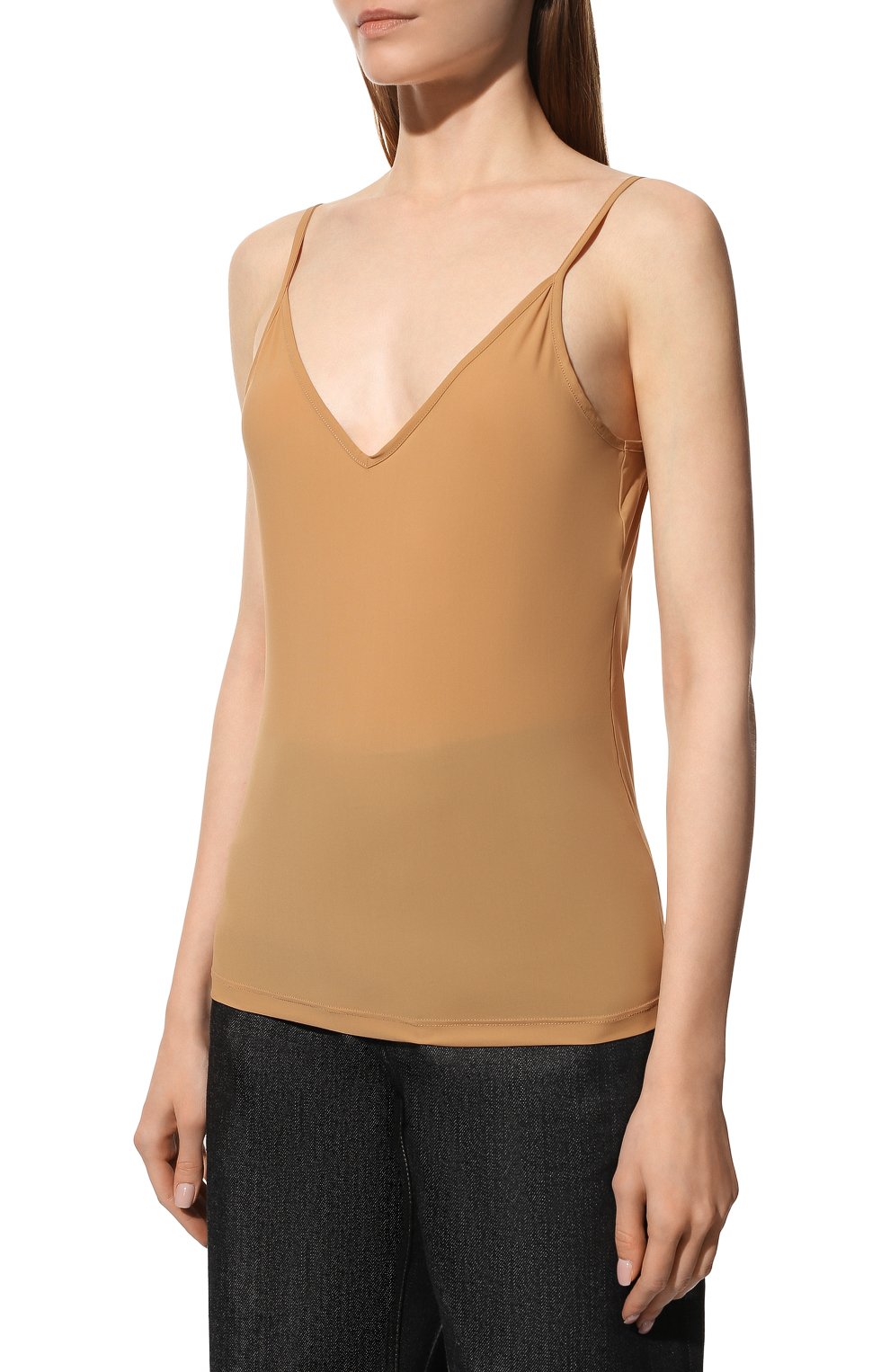 Топ JIL SANDER бежевого цвета по цене 16850 руб., арт. JSCQ705046-WQ477108, фото 3 Топ JIL SANDER, арт. JSCQ705046-WQ477108, фото 3