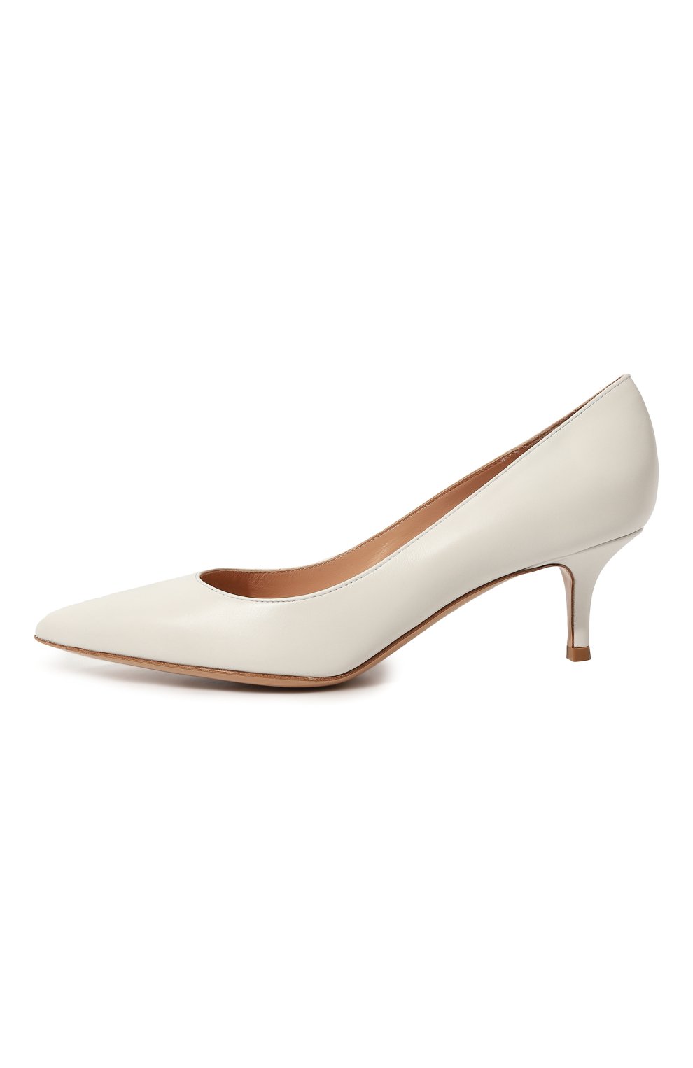 Кожаные туфли gianvito 55 GIANVITO ROSSI белого цвета по цене 89950 руб., арт. G20336.55RIC.VITBIAN, фото 4 Кожаные туфли gianvito 55 GIANVITO ROSSI, арт. G20336.55RIC.VITBIAN, фото 4