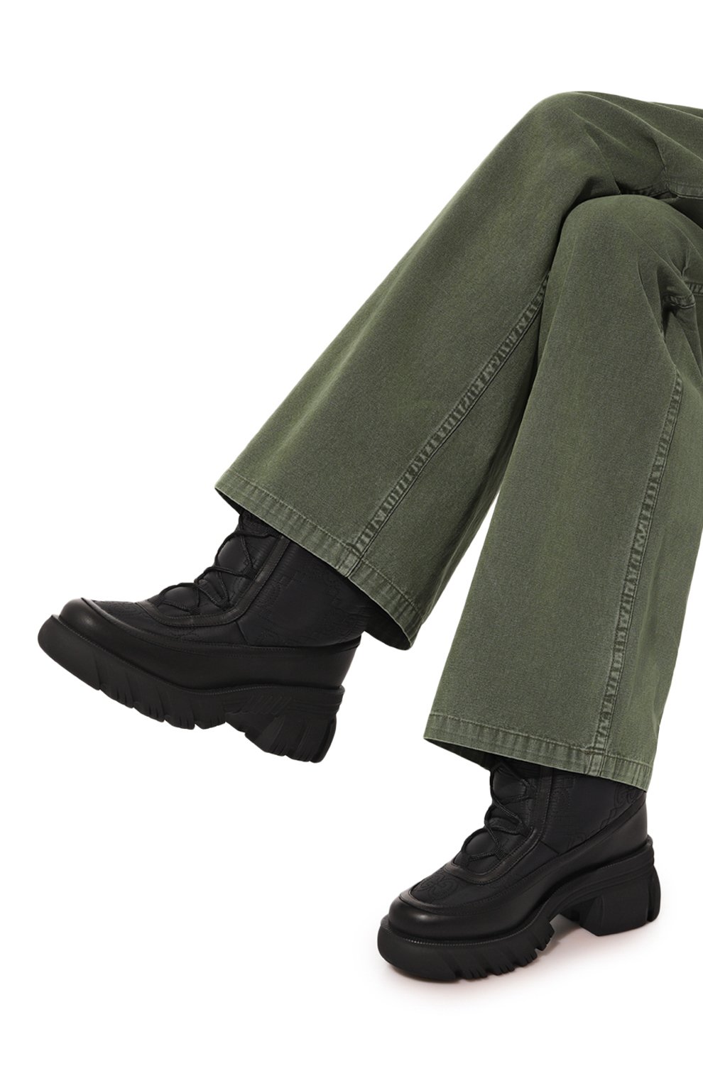 Комбинированные ботинки GUCCI, арт. 680874 UF720, фото 3