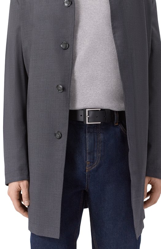 Кожаный ремень HUGO 50558785 Чёрный  50558785 Фото 2