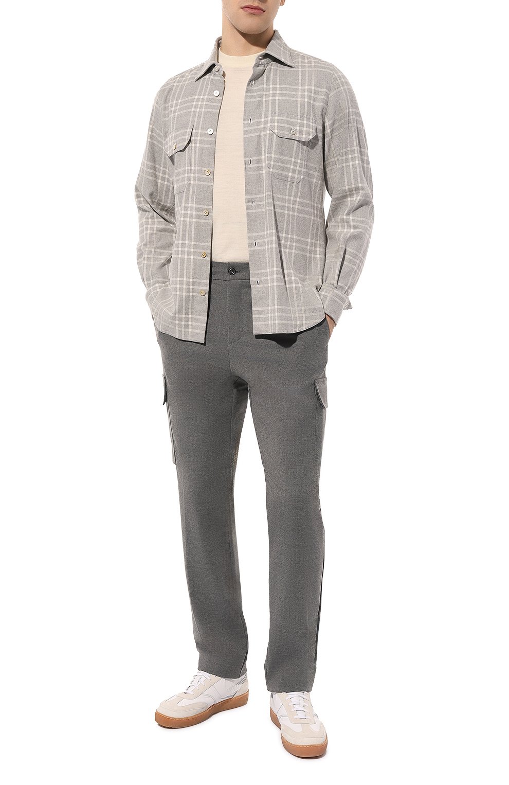 Хлопковая рубашка KITON, арт. UCWMH0864908, фото 2