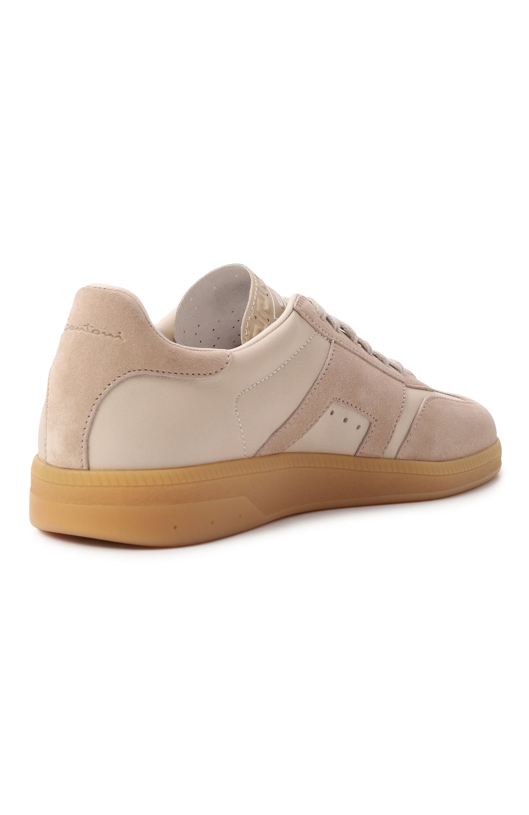 Кожаные кеды dbs oly SANTONI, арт. WBPG61244FARSLYA, фото 5