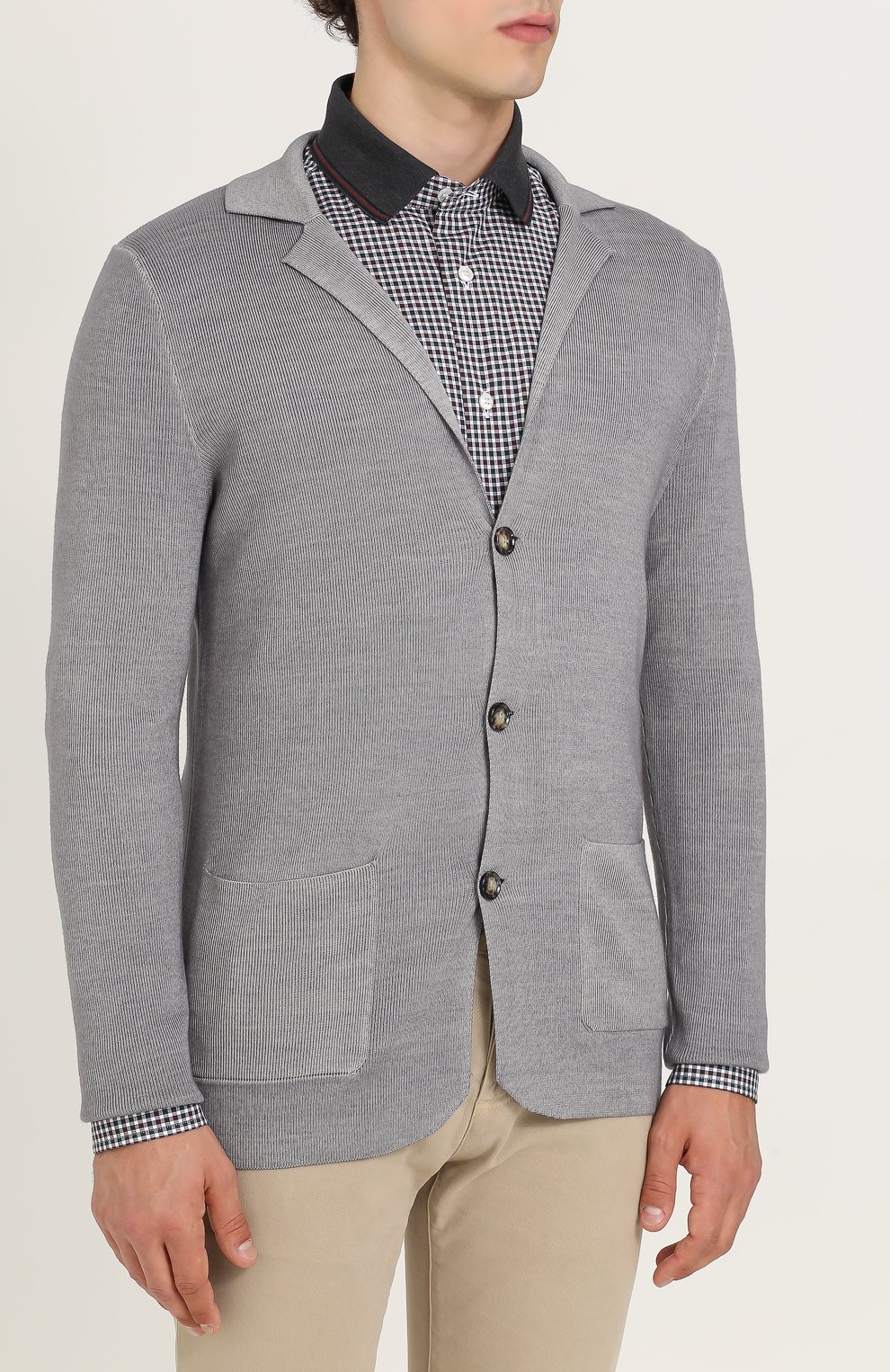 Шерстяной кардиган с v-образным вырезом и отложным воротником WINDSOR, арт. 13 MEVI0-S 10000865, фото 3