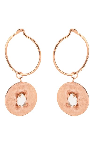 Серьги с горным хрусталем: рак MOONKA, арт. in-er-crs, фото 1