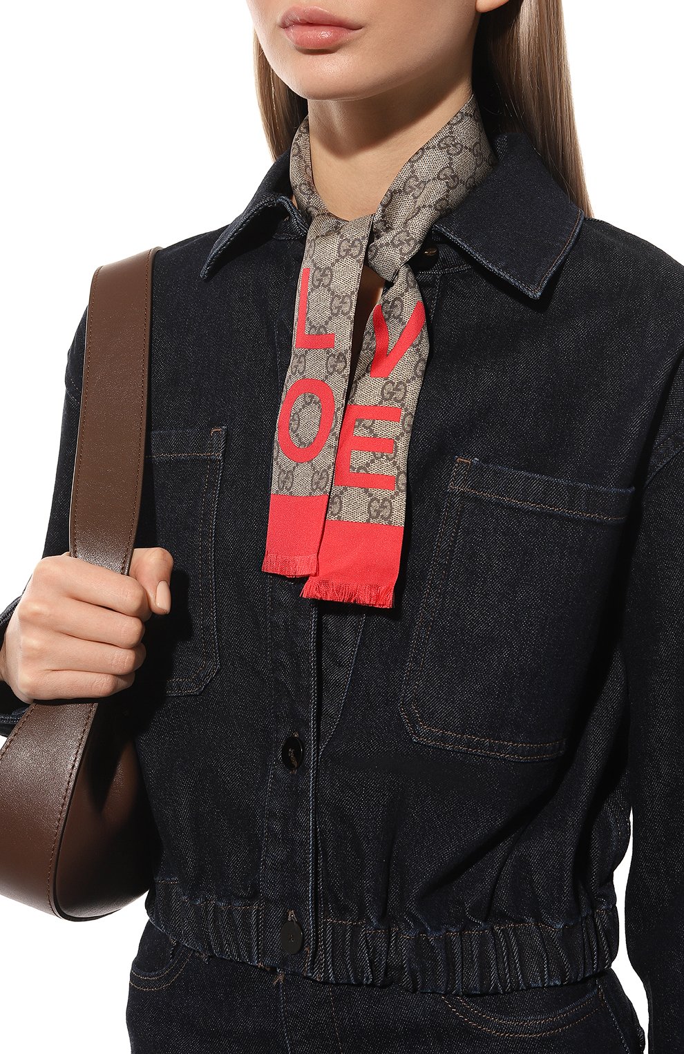 Шелковый шарф-бандо GUCCI, арт. 681909 3G001, фото 2