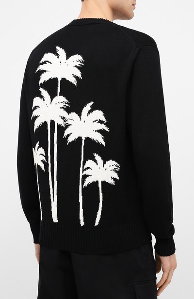 Шерстяной свитер PALM ANGELS, арт. PMHE013E20KNI0011001, фото 4