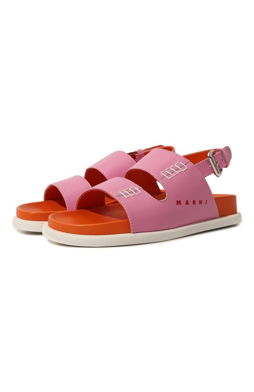 

Кожаные сандалии Marni, Розовый