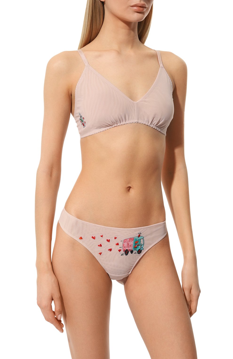 Бюстгальтер с мягкой чашкой LOVE & SWANS розового цвета по цене 5500 руб., арт. LGT75CD, фото 2 Бюстгальтер с мягкой чашкой LOVE & SWANS, арт. LGT75CD, фото 2