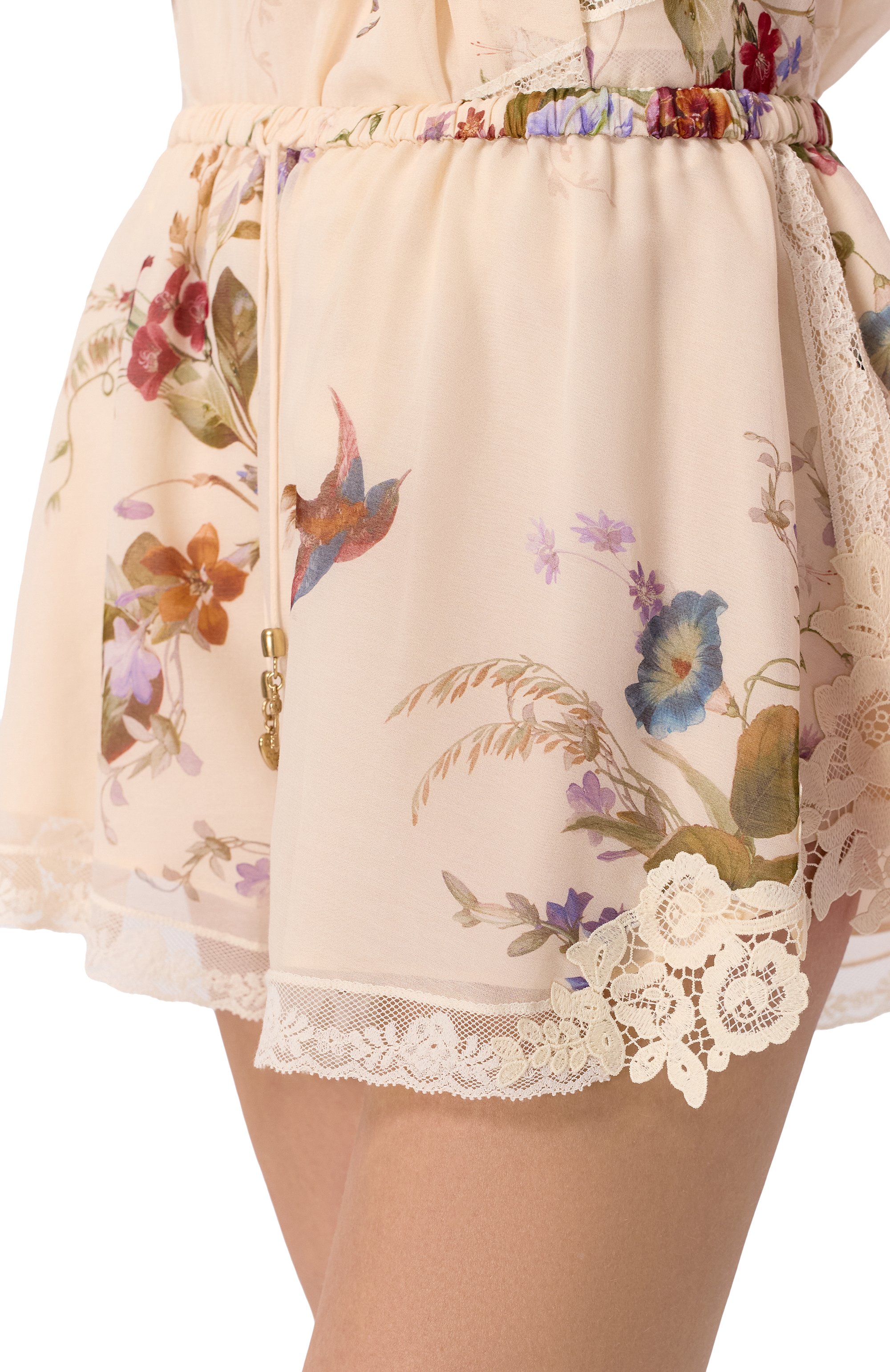 Шорты из хлопка и шелка ZIMMERMANN бежевого цвета по цене 115500 руб., арт. 5583ARS264, фото 5 Шорты из хлопка и шелка ZIMMERMANN, арт. 5583ARS264, фото 5