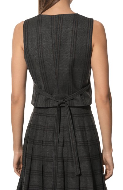 Жилет из вискозы MASTERPEACE темно-серого цвета по цене 12500 руб., арт. MP-CA-OCT22-17, фото 4 Жилет из вискозы MASTERPEACE, арт. MP-CA-OCT22-17, фото 4