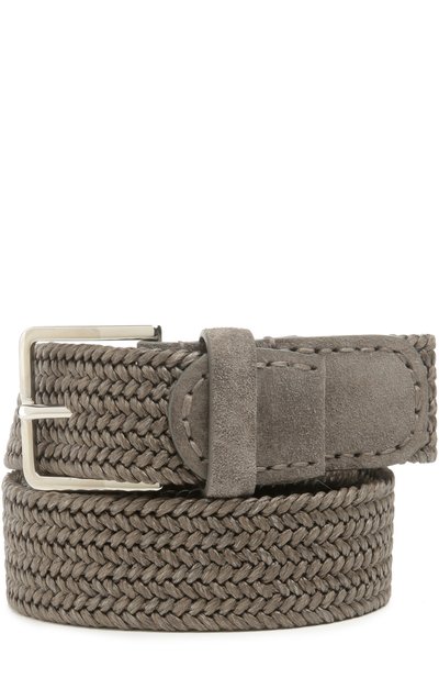 Льняной ремень с отделкой из замши LORO PIANA, арт. FAF2297, фото 1