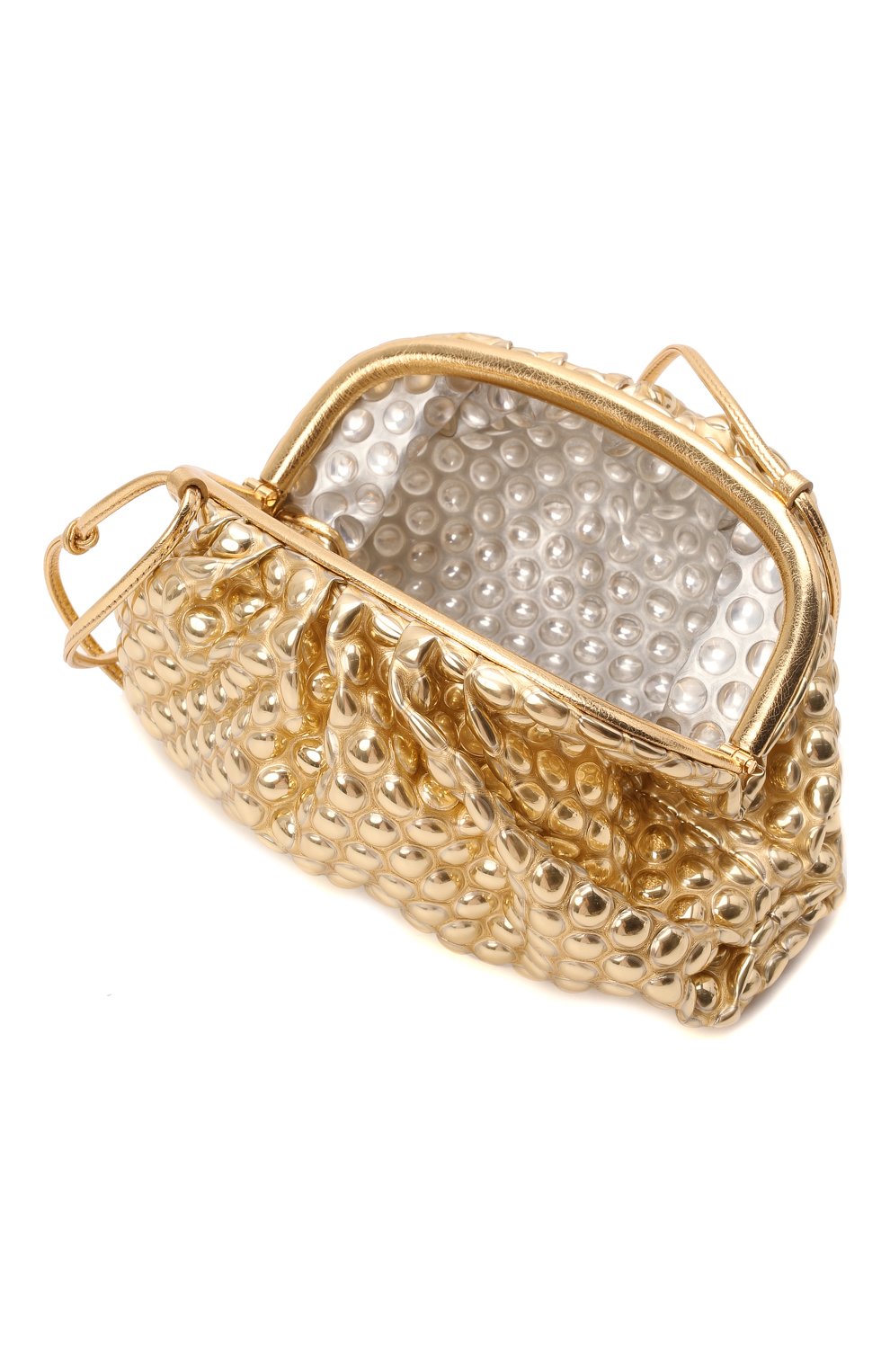 Клатч pouch mini BOTTEGA VENETA золотого цвета по цене 104000 руб., арт. 666790/V12K1, фото 5 Клатч pouch mini BOTTEGA VENETA, арт. 666790/V12K1, фото 5