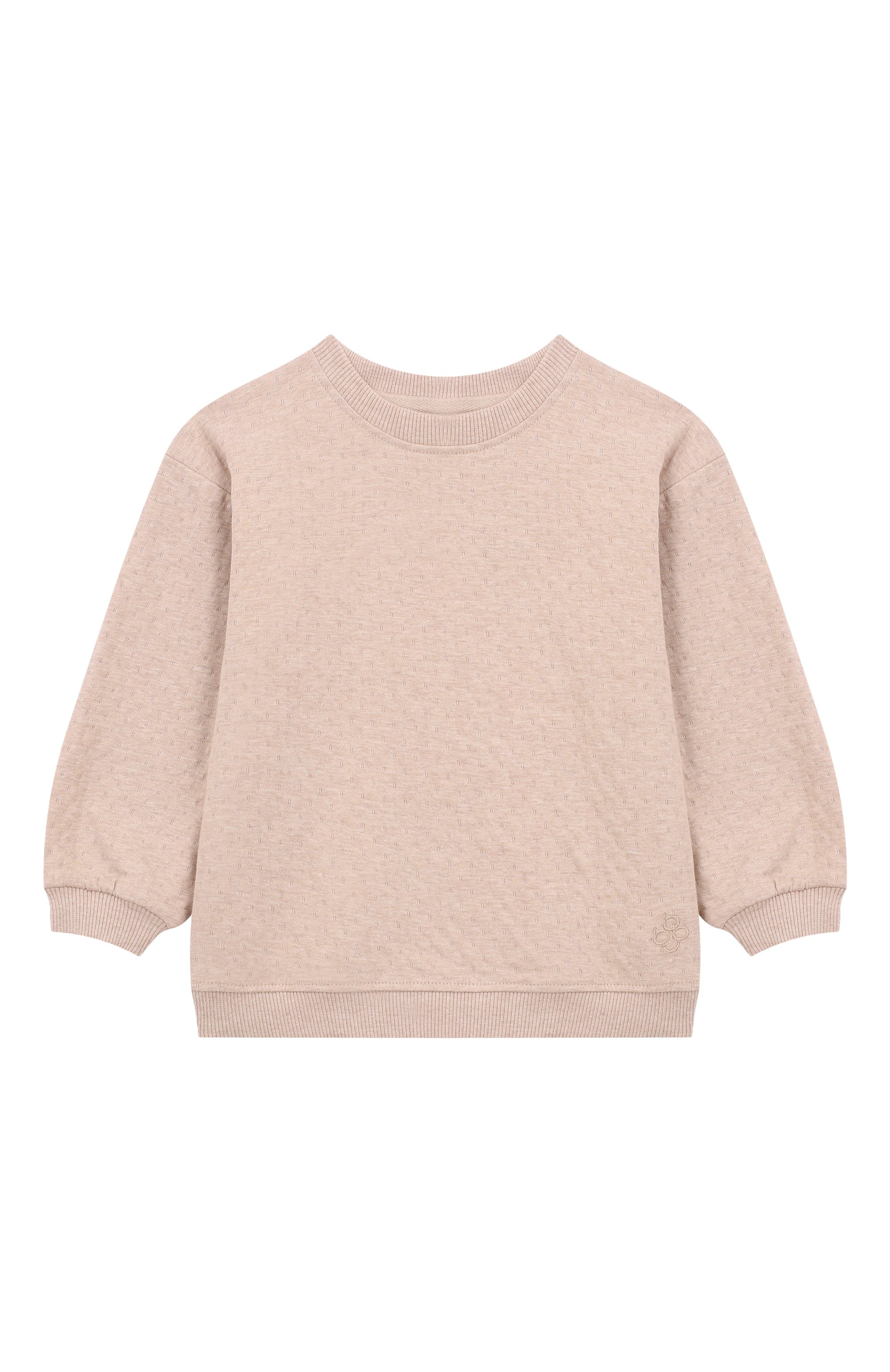 Комплект из свитшота и брюк BABYBU бежевого цвета по цене 5700 руб., арт. BI-B1088W246B, фото 2 Комплект из свитшота и брюк BABYBU, арт. BI-B1088W246B, фото 2