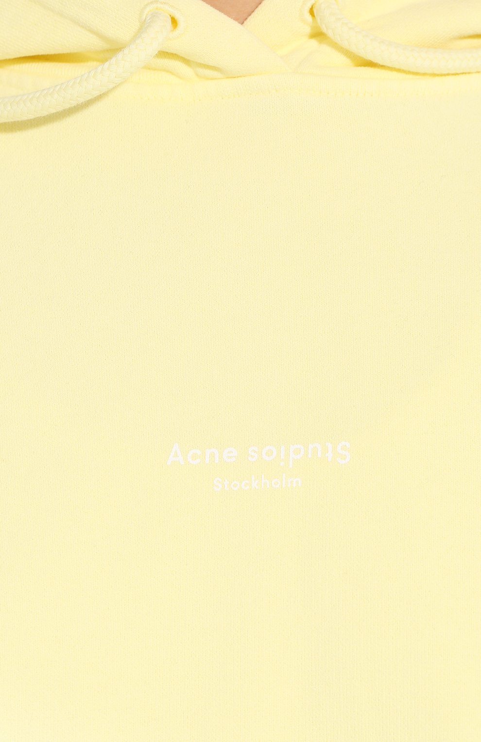 Хлопковое худи ACNE STUDIOS желтого цвета по цене 41300 руб., арт. AI0049, фото 5 Хлопковое худи ACNE STUDIOS, арт. AI0049, фото 5