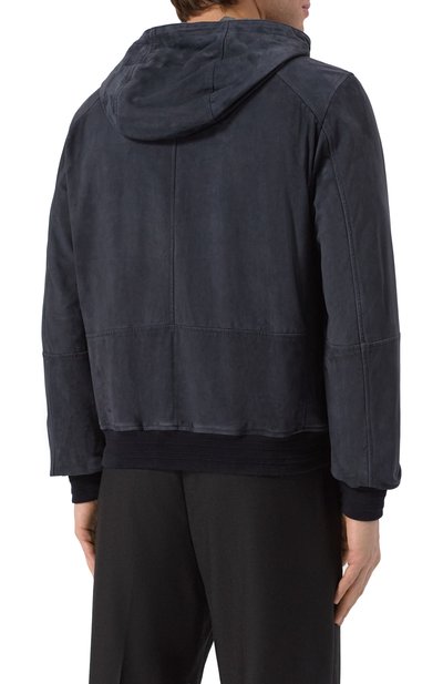 Замшевый бомбер CANALI, арт. O70455-LE00286, фото 4