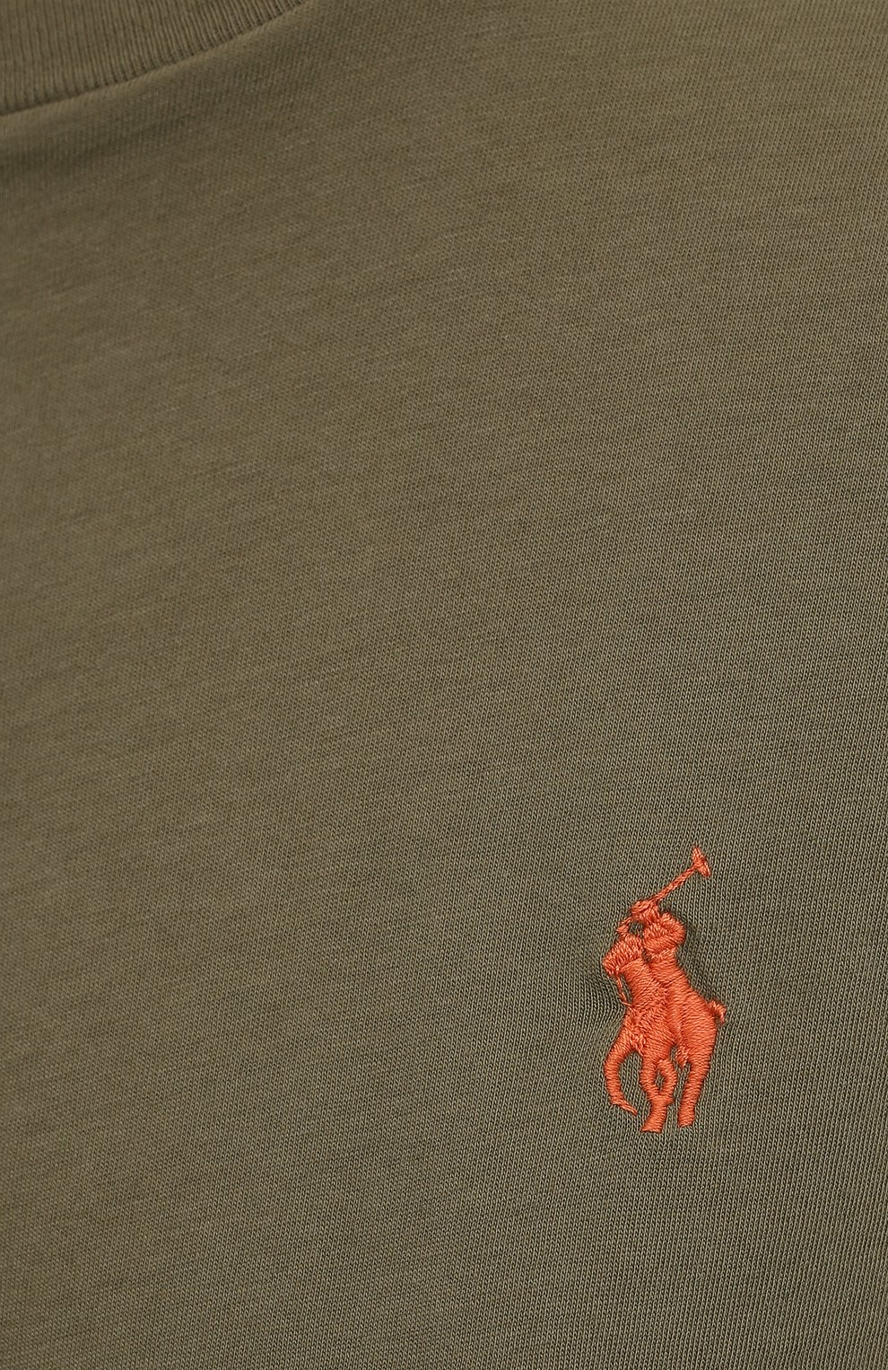 Хлопковая футболка POLO RALPH LAUREN зеленого цвета по цене 8590 руб., арт. 211734144, фото 5 Хлопковая футболка POLO RALPH LAUREN, арт. 211734144, фото 5
