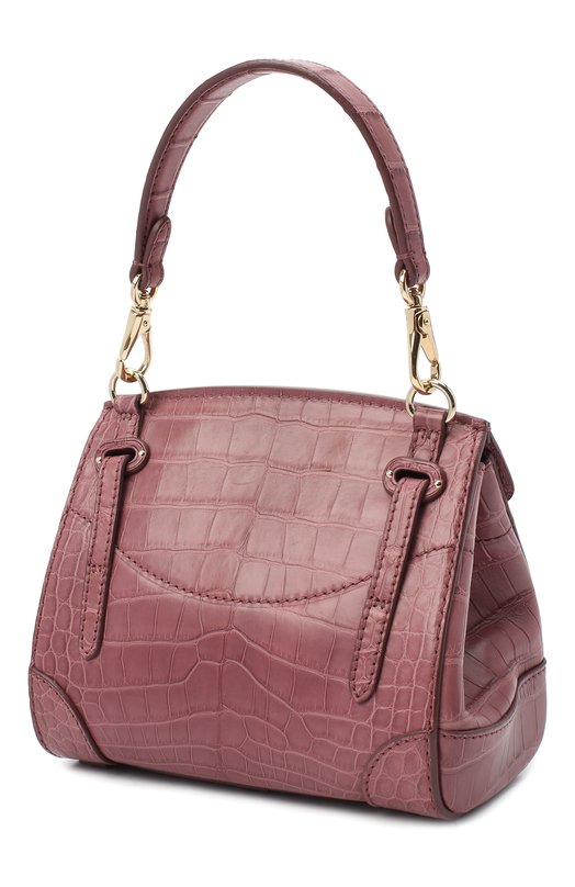 

Сумка Ricky 18 из кожи крокодила Ralph Lauren, Розовый