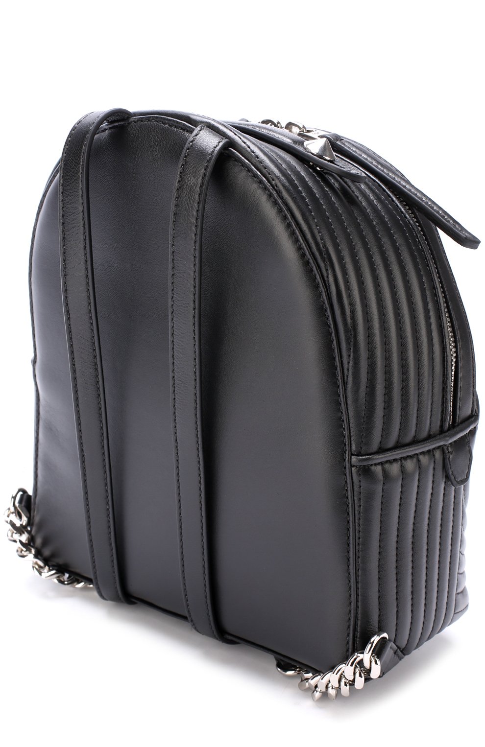 Рюкзак с металлической отделкой FENDI черного цвета по цене 194500 руб., арт. 8BZ038/I8F, фото 3 Рюкзак с металлической отделкой FENDI, арт. 8BZ038/I8F, фото 3