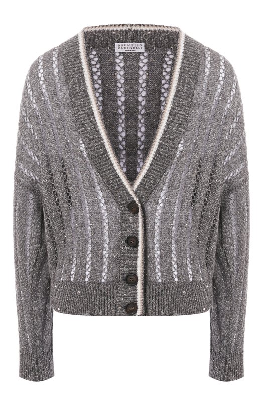 Льняной кардиган Brunello Cucinelli MC0559416 Серый MC0559416