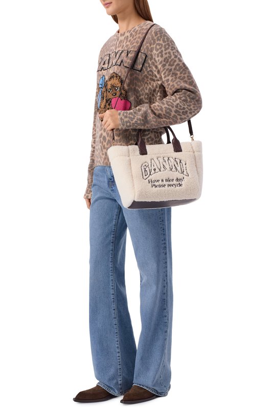 Сумка Ganni B2110018 Кремовый  B2110018 Фото 7