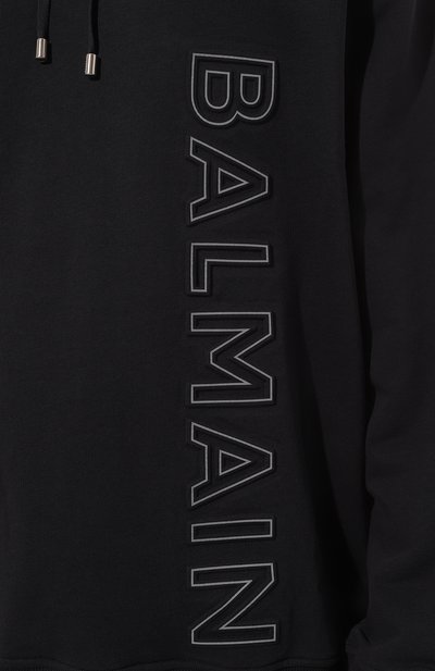 Хлопковое худи BALMAIN, арт. BH0JT046BC22, фото 5