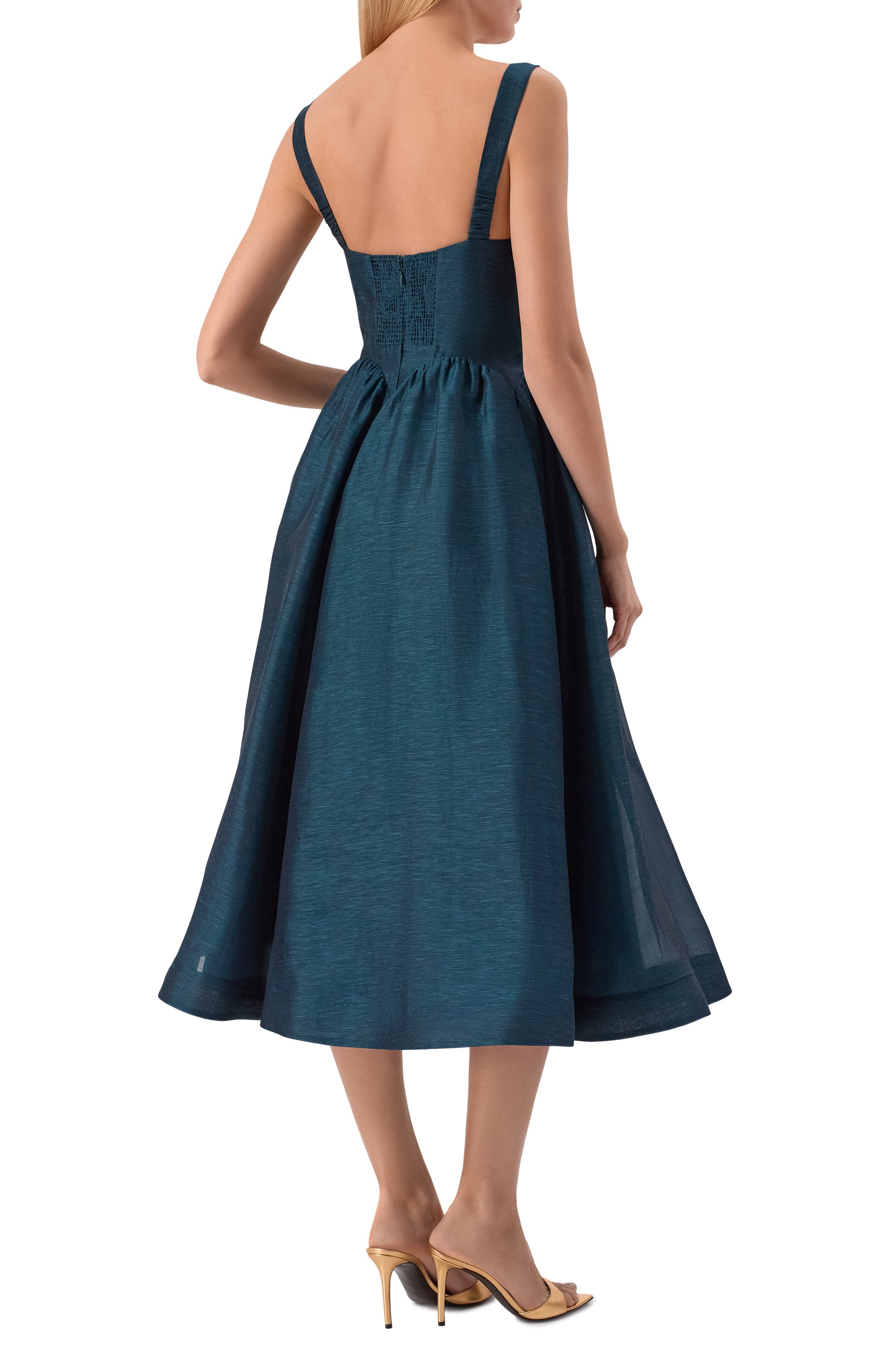 Платье изо льна и шелка ZIMMERMANN, арт. 6847DC261, фото 3