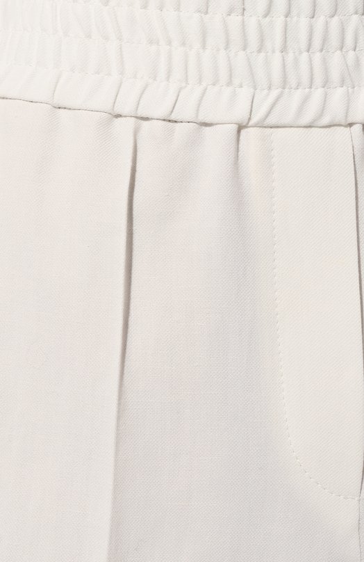 Брюки из вискозы и льна Brunello Cucinelli MH126B1071 Кремовый  MH126B1071 Фото 5