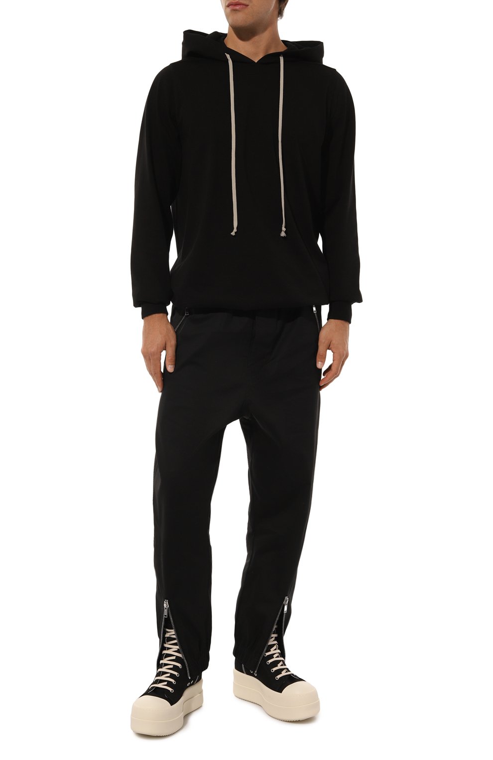 Хлопковые джоггеры RICK OWENS, арт. RU02D6370/TE, фото 2