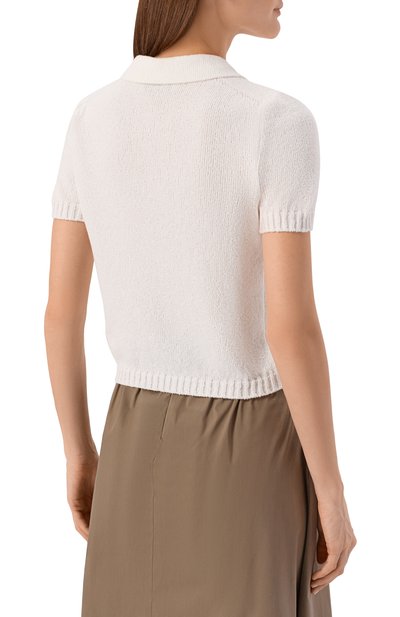 Хлопковое поло GRAN SASSO белого цвета по цене 29950 руб., арт. 23256/22156, фото 4 Хлопковое поло GRAN SASSO, арт. 23256/22156, фото 4