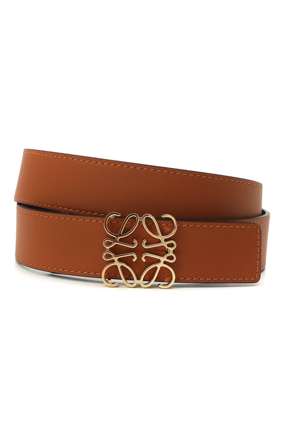 Кожаный ремень LOEWE коричневого цвета по цене 52100 руб., арт. 515.01.011, фото 1 Кожаный ремень LOEWE, арт. 515.01.011, фото 1