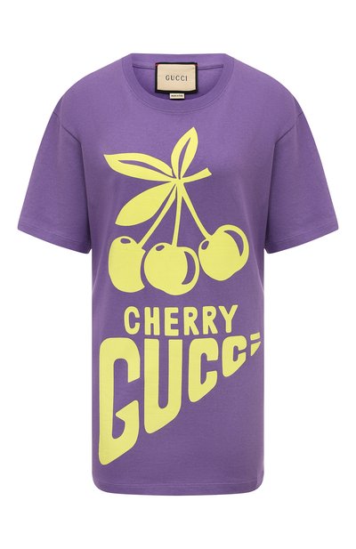 Женская хлопковая футболка GUCCI, арт. 615044 XJDZ3