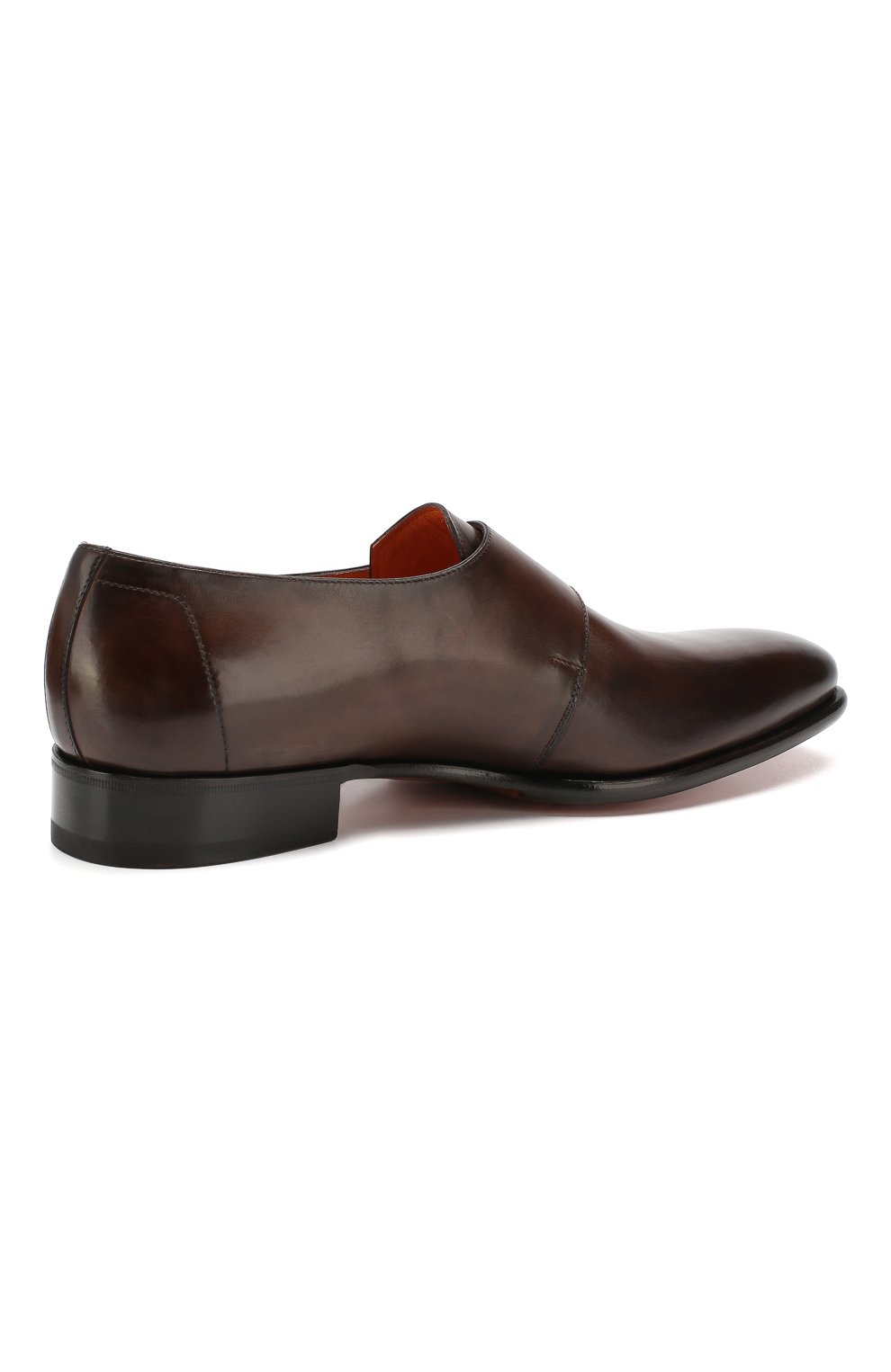 Кожаные монки SANTONI темно-коричневого цвета по цене 95400 руб., арт. MCLE16286BD1IVVDU35, фото 4 Кожаные монки SANTONI, арт. MCLE16286BD1IVVDU35, фото 4