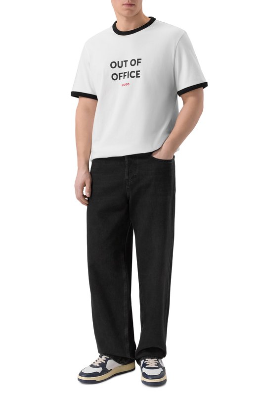 Хлопковая футболка HUGO 50556545 Белый  50556545 Фото 2