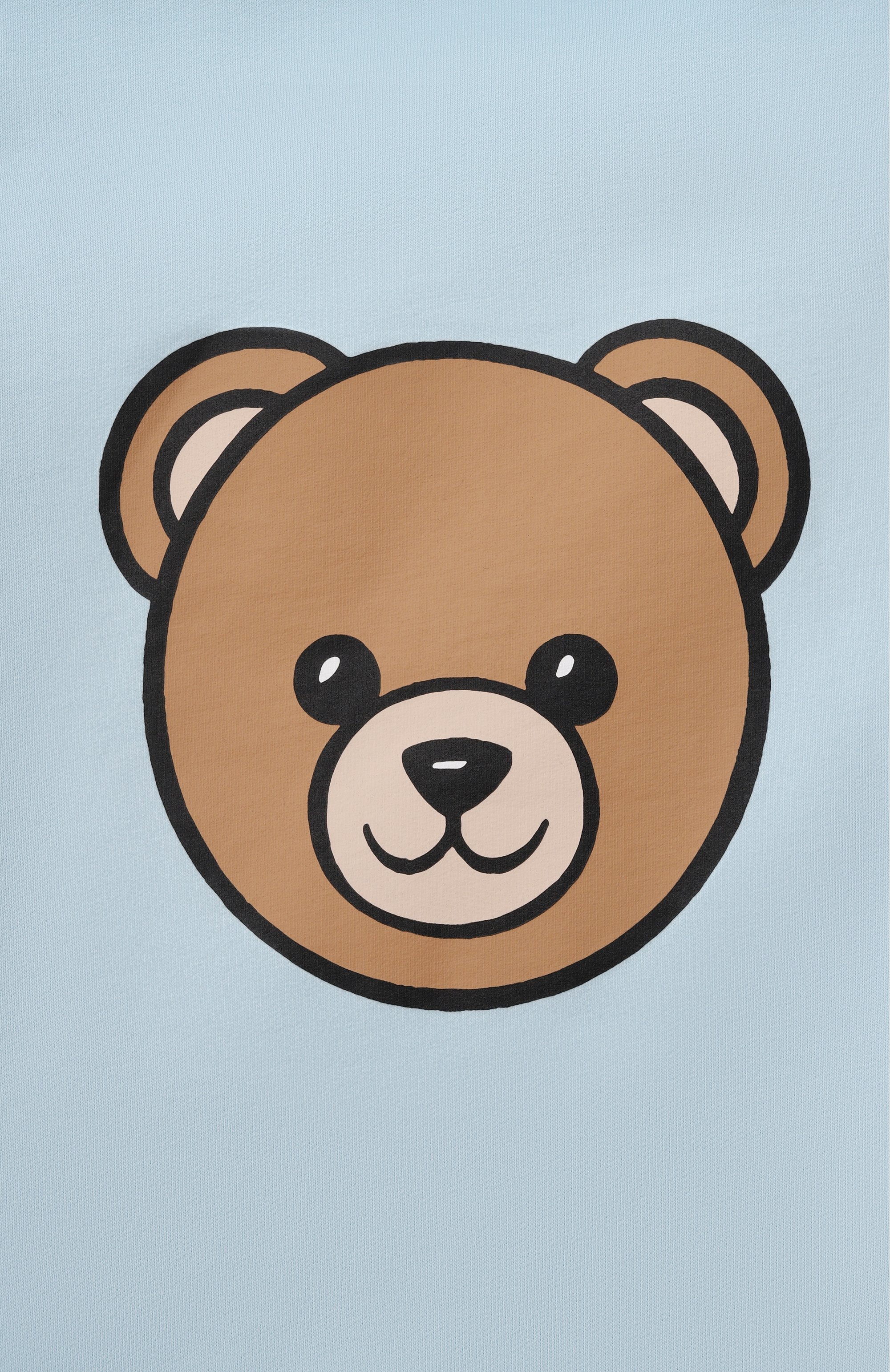 Хлопковый конверт MOSCHINO голубого цвета по цене 23450 руб., арт. MUE00V/LCA19, фото 3 Хлопковый конверт MOSCHINO, арт. MUE00V/LCA19, фото 3