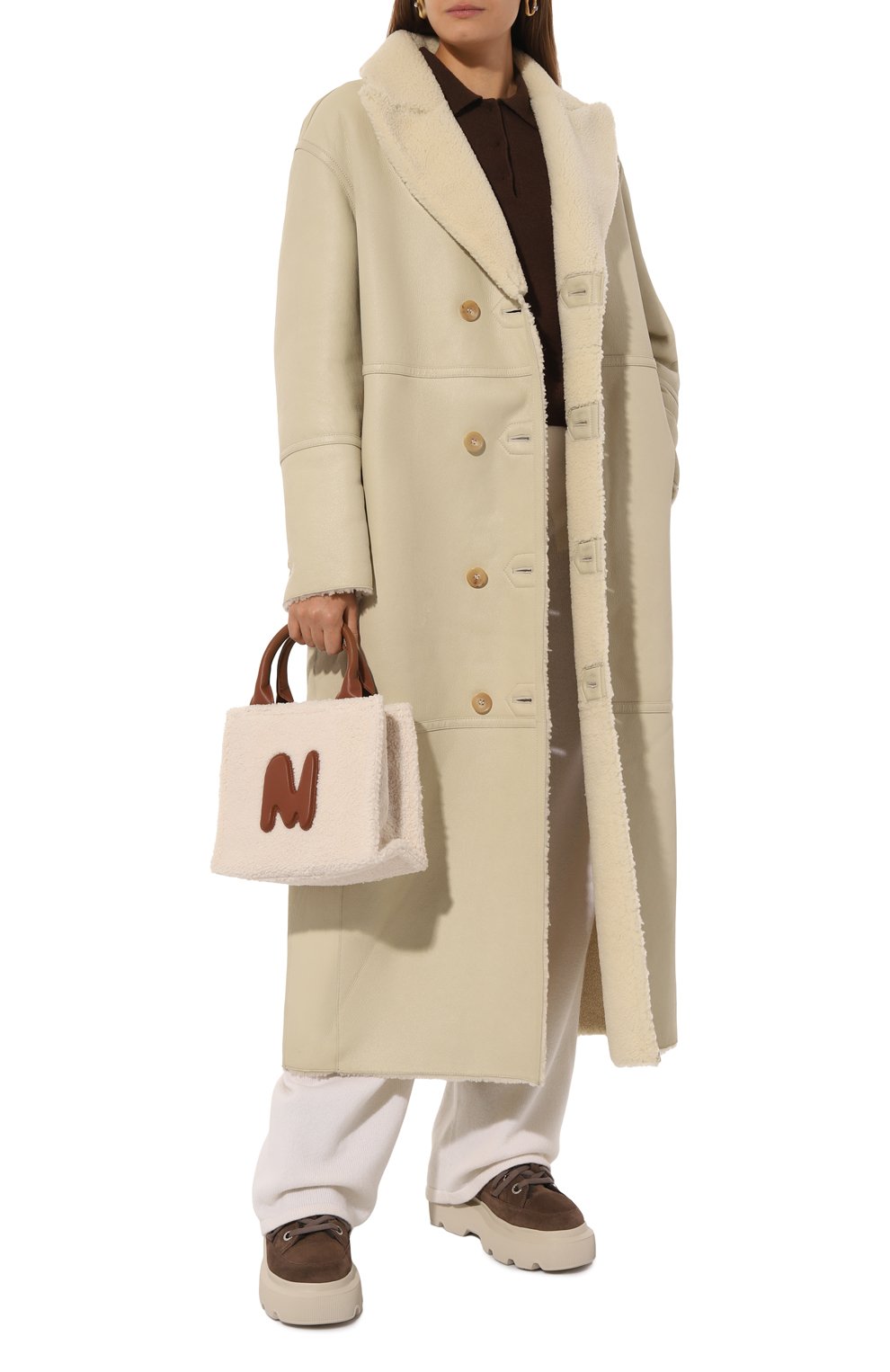 Сумка MSGM кремового цвета по цене 30800 руб., арт. 3742MDZ78/909, фото 7 Сумка MSGM, арт. 3742MDZ78/909, фото 7