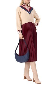 Женская сумка avra medium MICHAEL MICHAEL KORS темно-синего цвета, арт. 32R5U1FC6C | Фото 7 (Материал сплава: Проставлено; Размер: medium; Материал: Текстиль; Драгоценные камни: Проставлено)