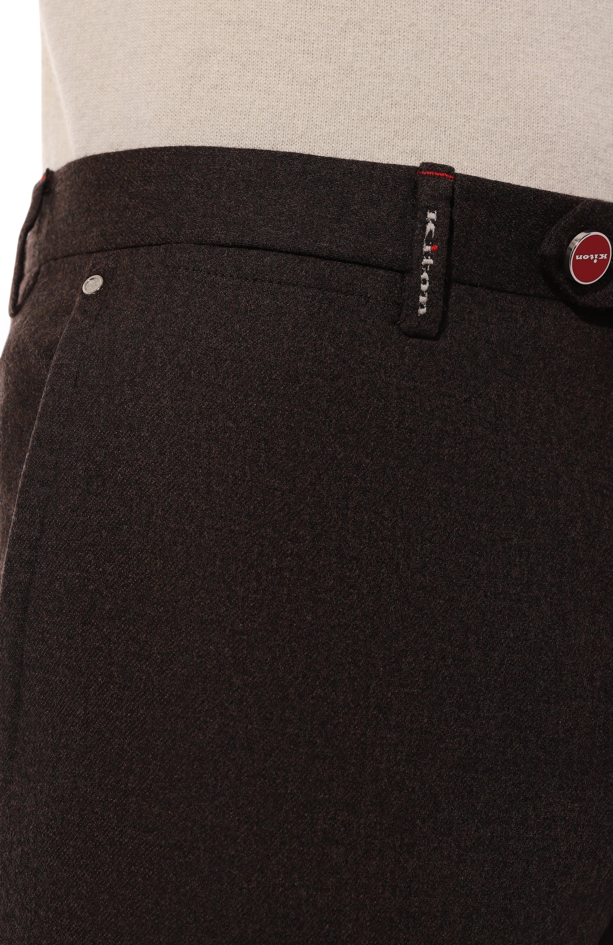 Шерстяные брюки KITON, арт. UFPP79K0123E07, фото 5