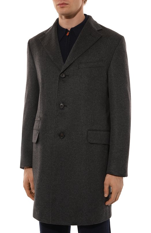 Шерстяное пальто Corneliani 941508-9412321 Серый  941508-9412321 Фото 7